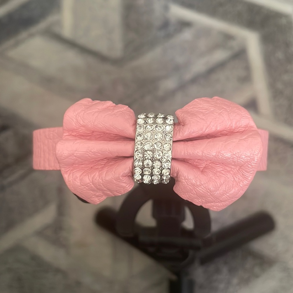 Leather Dog Collar with Bling